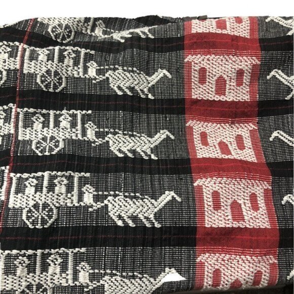 Hand Woven Textile Blanket Fringe Edge Indigenous tinguian tribe Philippines - Picture 5 of 10